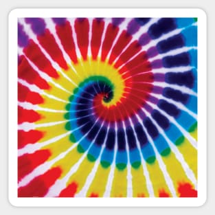 Spiral Rainbow Tie Dye Sticker